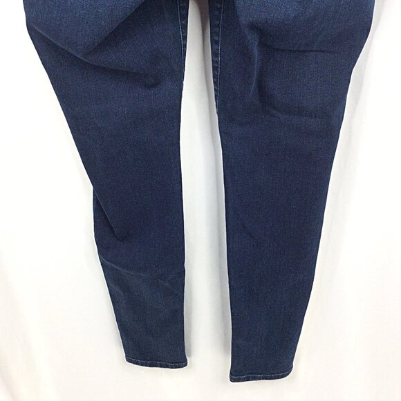 Kut from the Kloth Toothpick Skinny Jeans Womens Size 16W Blue Dark Wash Stretch - Picture 6 of 8